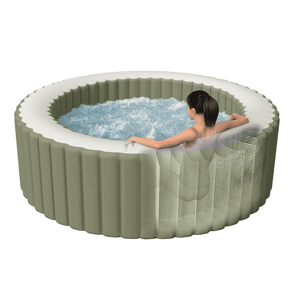 Spa Hot Tub Inflable Intex Bubble Massage 4 Personas 8