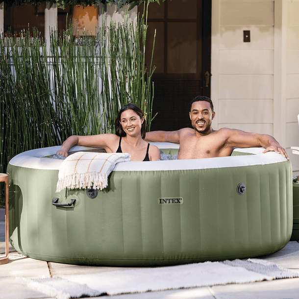 Spa Hot Tub Inflable Intex Bubble Massage 4 Personas 16