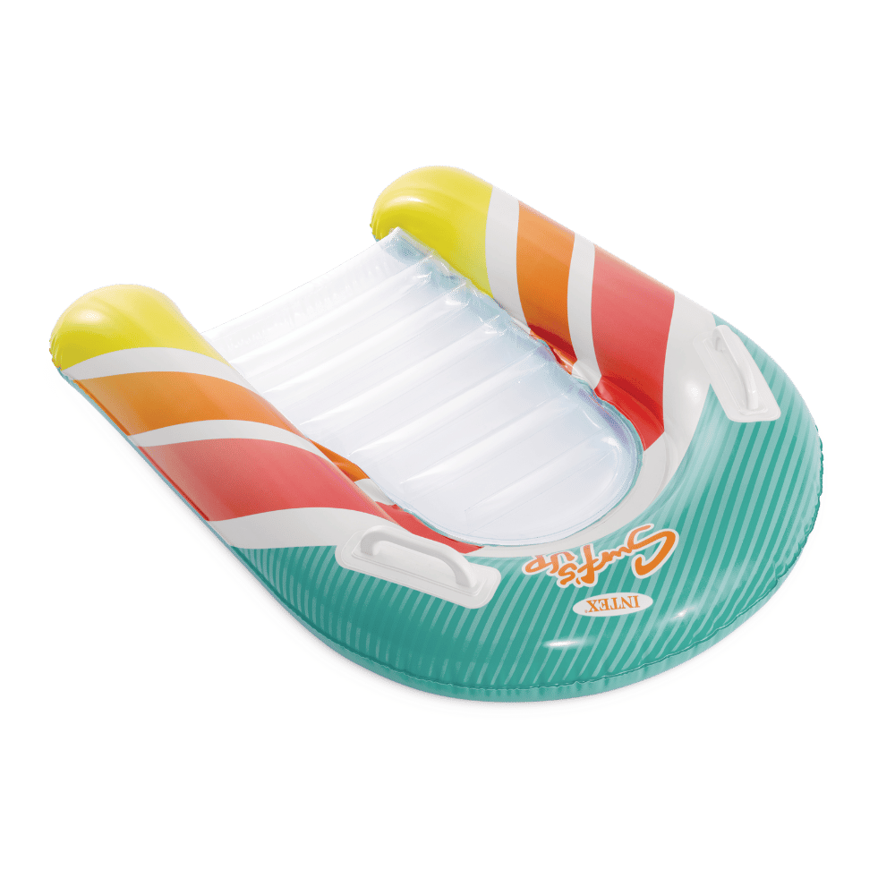 Flotador Inflable Redondo Intex con Sujetadores 91 Cm Striped Dreams Azul