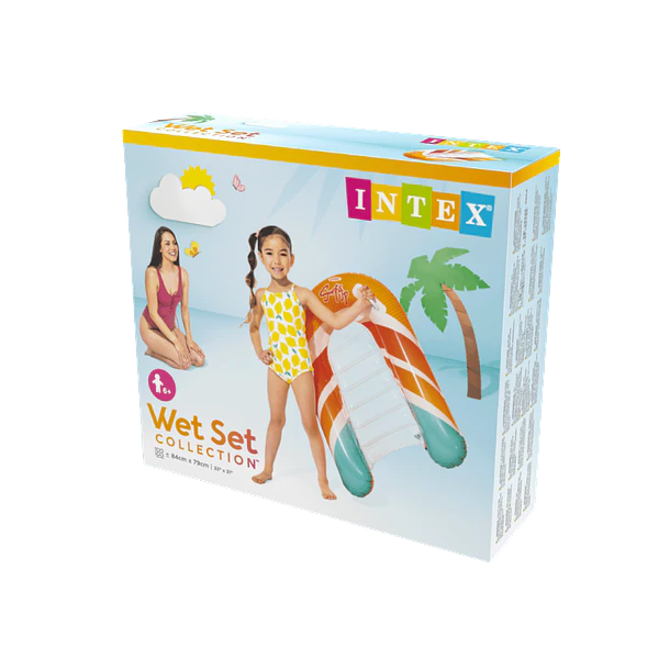 Flotador Inflable Intex Tabla de Surf 84x79 cm Surf's Up Riders Naranja 9