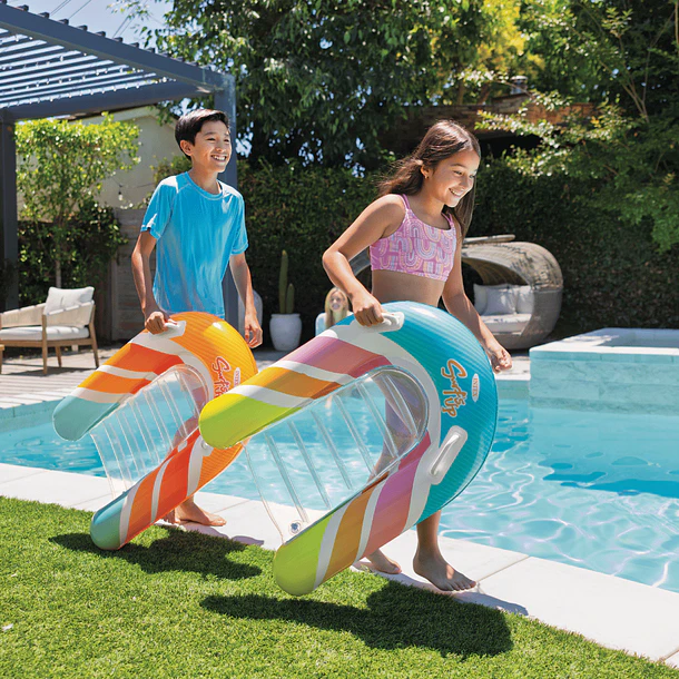 Flotador Inflable Intex Tabla de Surf 84x79 cm Surf's Up Riders Naranja 11