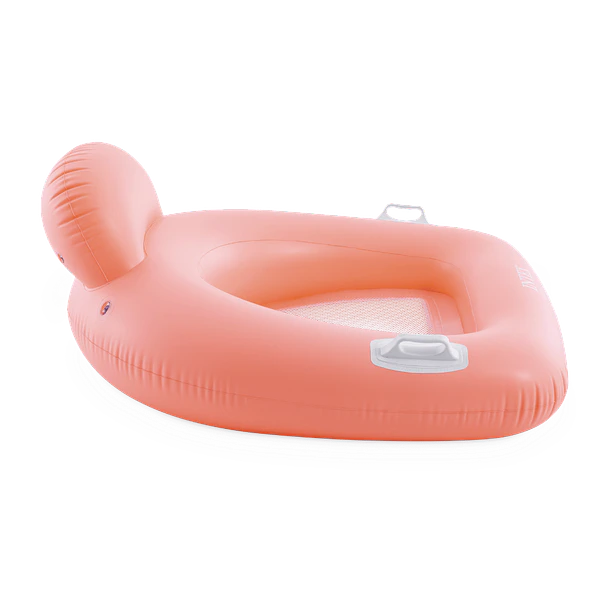 Flotador Inflable Intex Asiento con Respaldo 114x107 cm Pillow Lounge Rosado 3