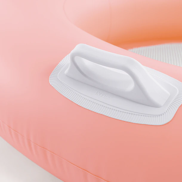 Flotador Inflable Intex Asiento con Respaldo 114x107 cm Pillow Lounge Rosado 5