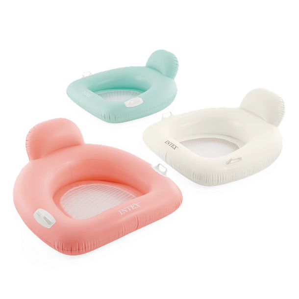 Flotador Inflable Intex Asiento con Respaldo 114x107 cm Pillow Lounge Rosado 8