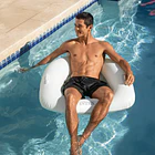 Flotador Inflable Intex Asiento con Respaldo 114x107 cm Pillow Lounge Blanco 2