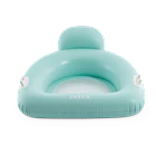 Flotador Inflable Intex Asiento con Respaldo 114x107 cm Pillow Lounge Azul 3