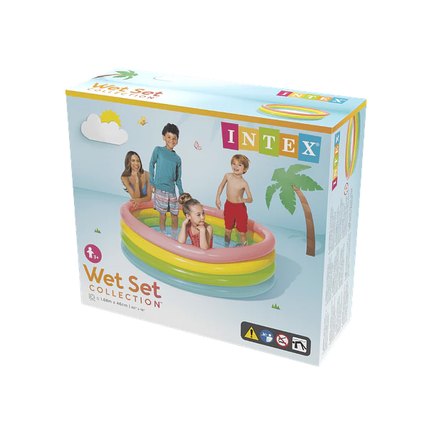 Piscina Bebé Inflable Intex Sunset Glow 168x46 Cm 4