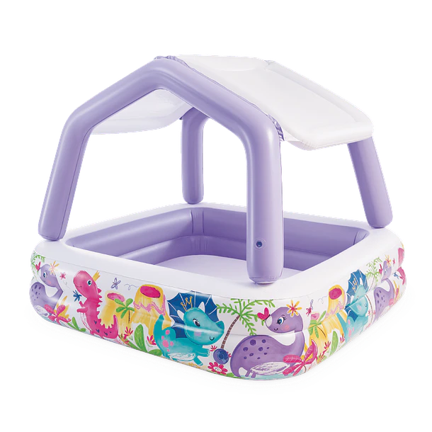 Piscina Infantil Inflable Intex Techo Desmontable 157x157x122 cm Sun Shade 4