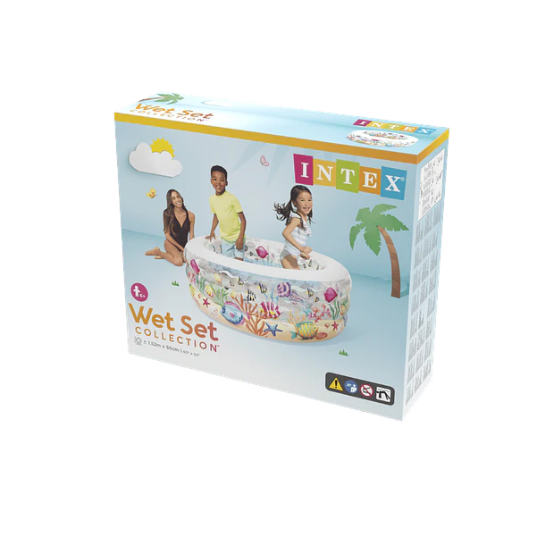 Piscina Infantil Inflable Intex Acuario 159x159x50 cm Sea Aquarium 4