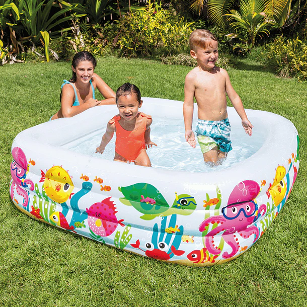 Piscina Infantil Inflable Intex Acuario 159x159x50 cm Sea Aquarium