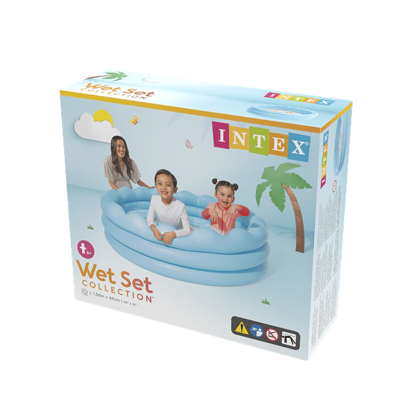 Piscina Infantil Inflable Intex Wavy Edge 168x46 cm 7