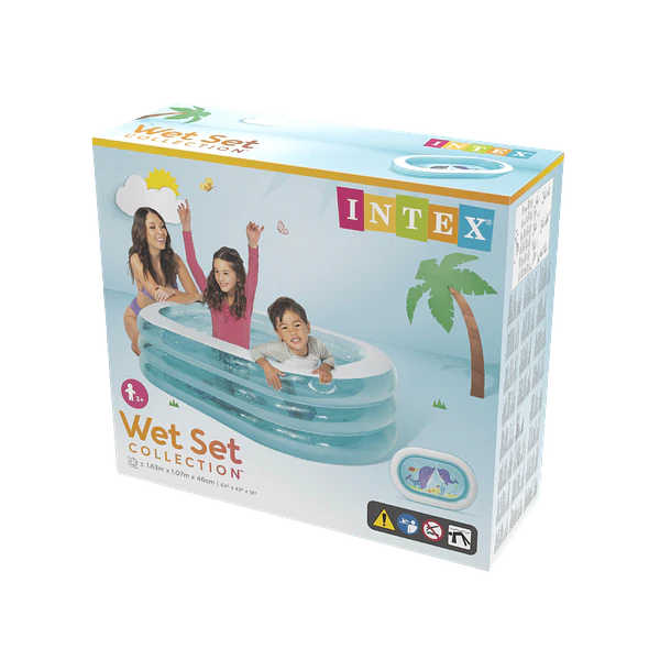 Piscina Infantil Inflable Intex Amigos del Agua 163x107x46 cm My Sea Friends 7
