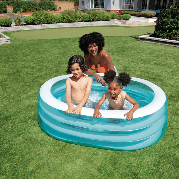 Piscina Infantil Inflable Intex Amigos del Agua 163x107x46 cm My Sea Friends