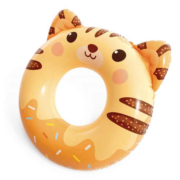 Flotador Inflable Redondo Intex Tigre 76 cm Cute Animal 2