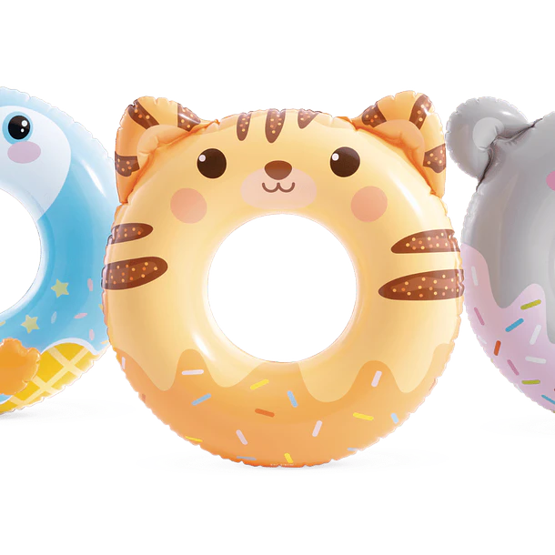 Flotador Inflable Redondo Intex Tigre 76 cm Cute Animal 6