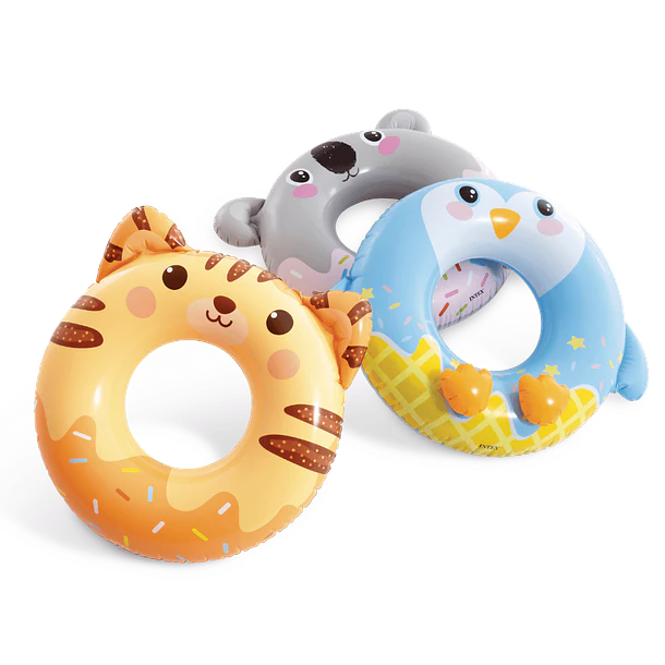 Flotador Inflable Redondo Intex Tigre 76 cm Cute Animal 7