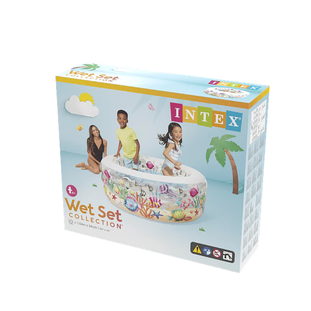 Piscina Infantil Inflable Intex Peces Entretenidos 152x56 cm Fishy Fun 6
