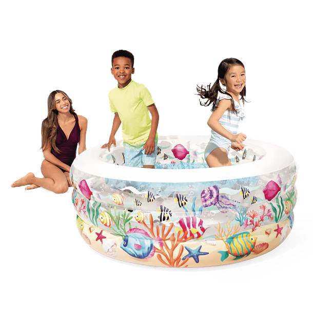Piscina Infantil Inflable Intex Peces Entretenidos 152x56 cm Fishy Fun 7