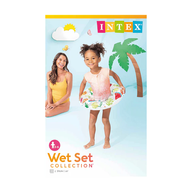 Flotador Inflable Redondo Intex Tropical 51 Cm Lively Print 4