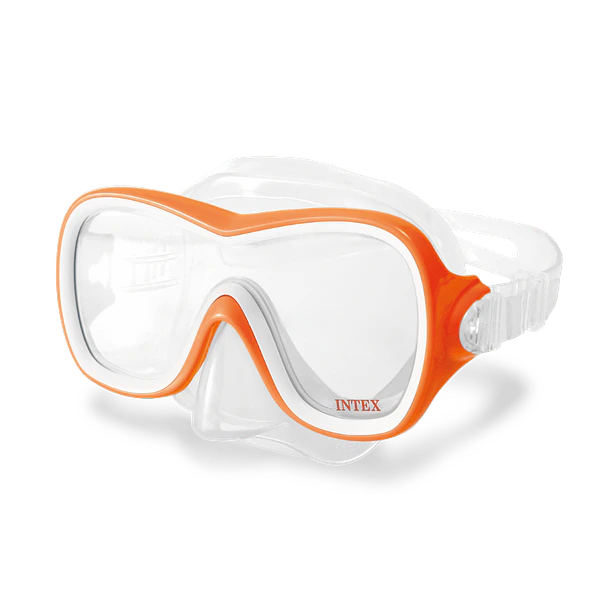Mascara Buceo Intex Wave Rider Mask Naranjo