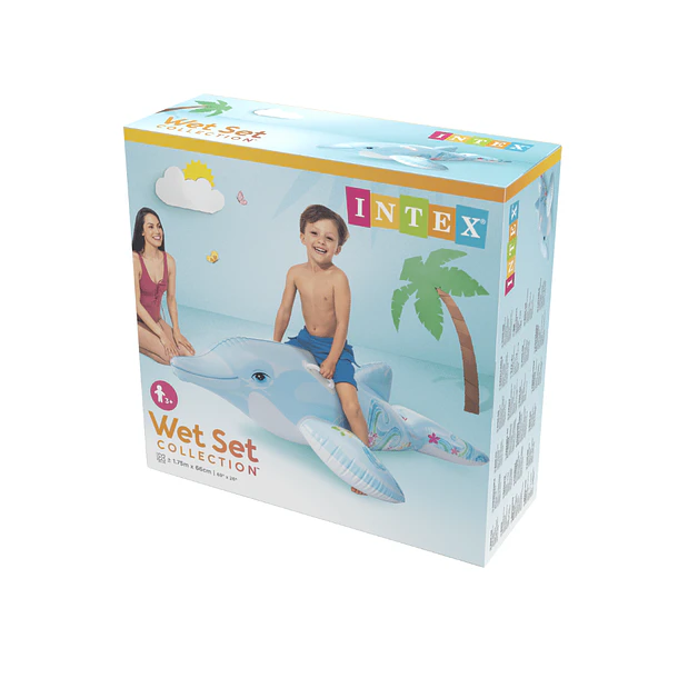 Flotador Inflable Intex Delfín 175x66 cm Lil' Dolphin 4