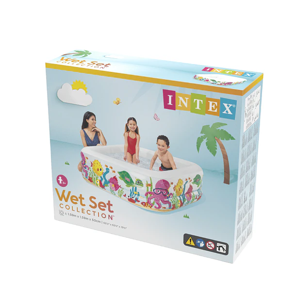 Piscina Infantil Inflable Intex Acuario 159x159x50 cm Sea Aquarium 5