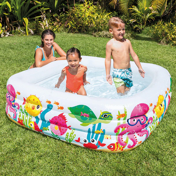 Piscina Infantil Inflable Intex Acuario 159x159x50 cm Sea Aquarium