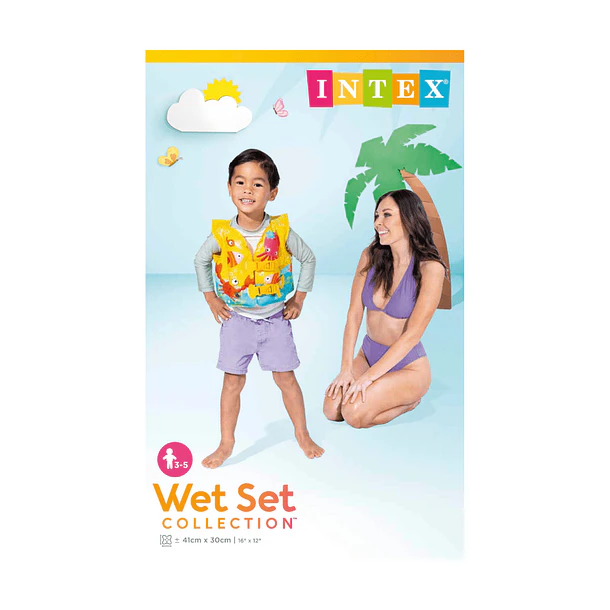 Flotador Inflable Bebé Intex Chaleco Tropical Capacidad 23 kg 6