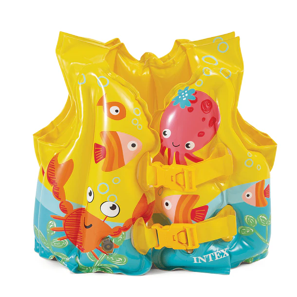 Flotador Inflable Bebé Intex Chaleco Tropical Capacidad 23 kg