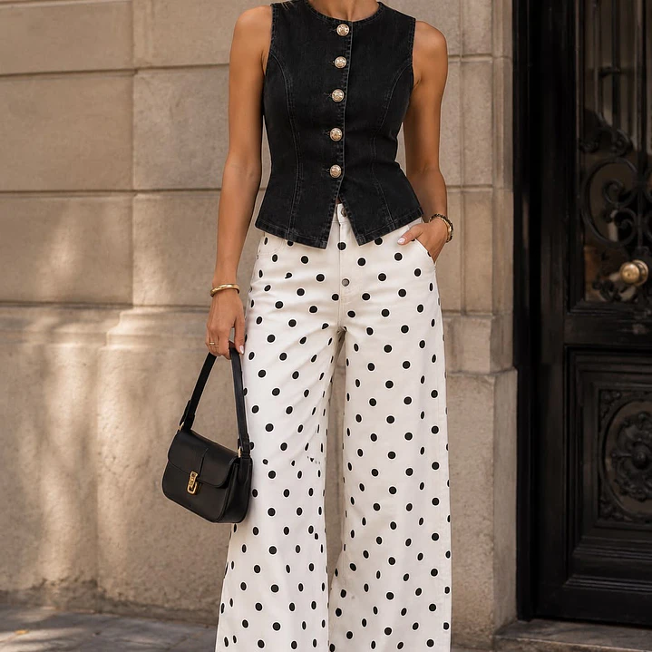 Pantalon polka dots  3