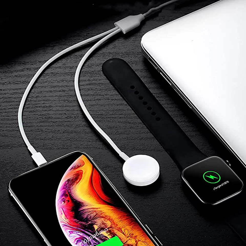 Cargador 2 En 1 para Apple Watch Y iPhone/iPad 6
