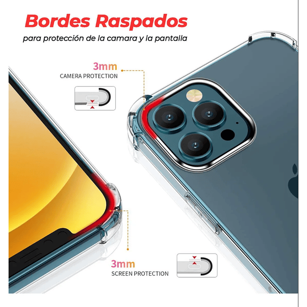 Kit Carcasa para iPhone 13 / Pro / Mini / Max  + Lamina Cerámica + Protector Cámara 4