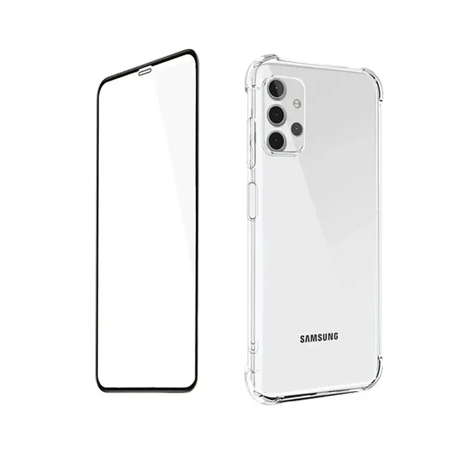 Kit Carcasa Samsung A32 4g Antigolpes + Lamina De Ceramica 9d 1