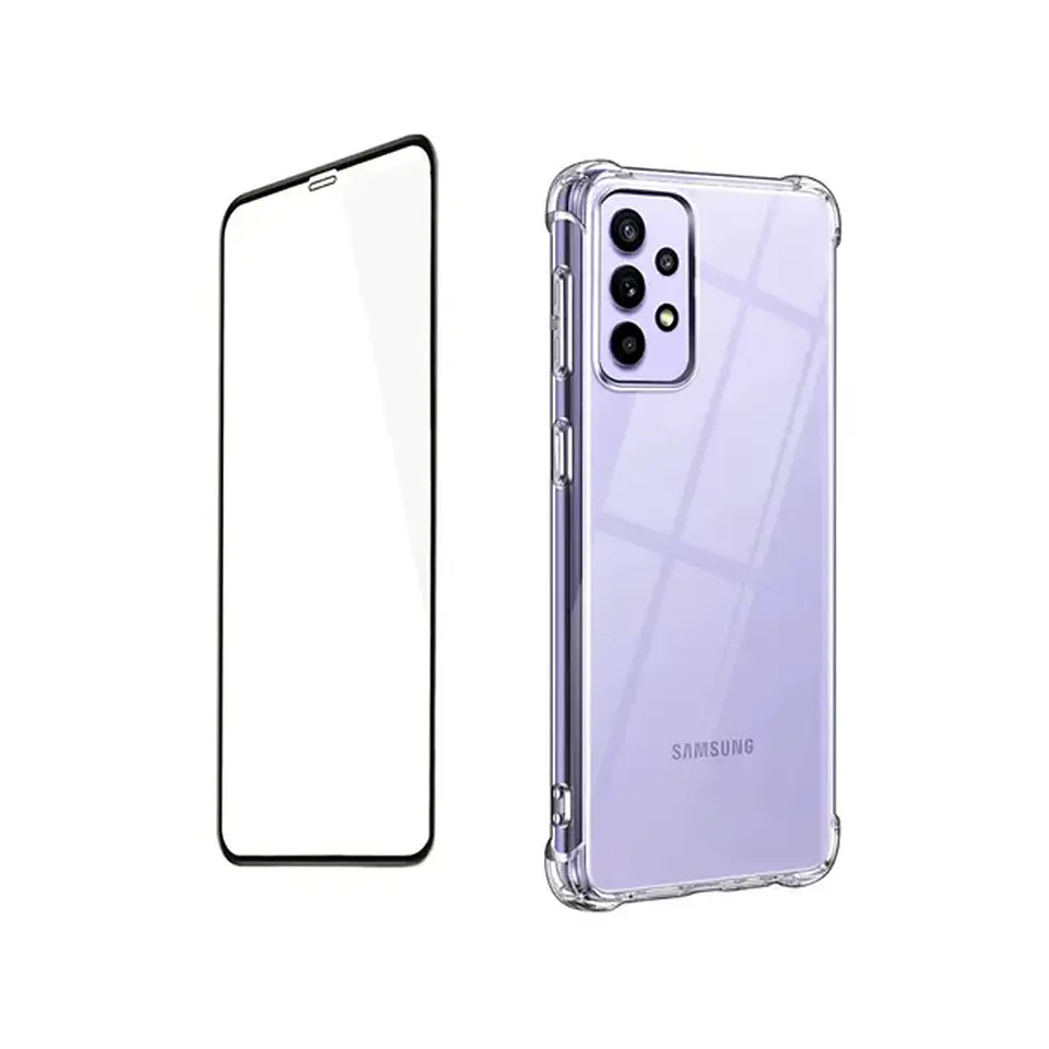 Kit Carcasa Samsung A72 Antigolpes + Lamina De Ceramica 9d 1