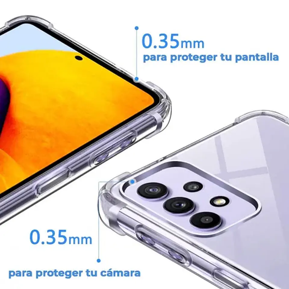 Kit Carcasa Samsung A72 Antigolpes + Lamina De Ceramica 9d 3