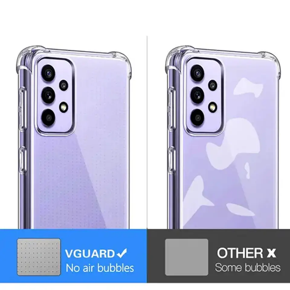 Kit Carcasa Samsung A72 Antigolpes + Lamina De Ceramica 9d 4