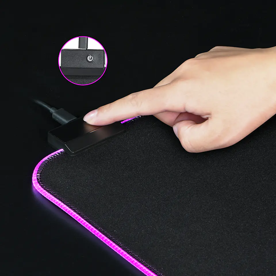Mouse Pad Gamer Xl Antideslizante Alfombrilla Rgb 80x30cm 6