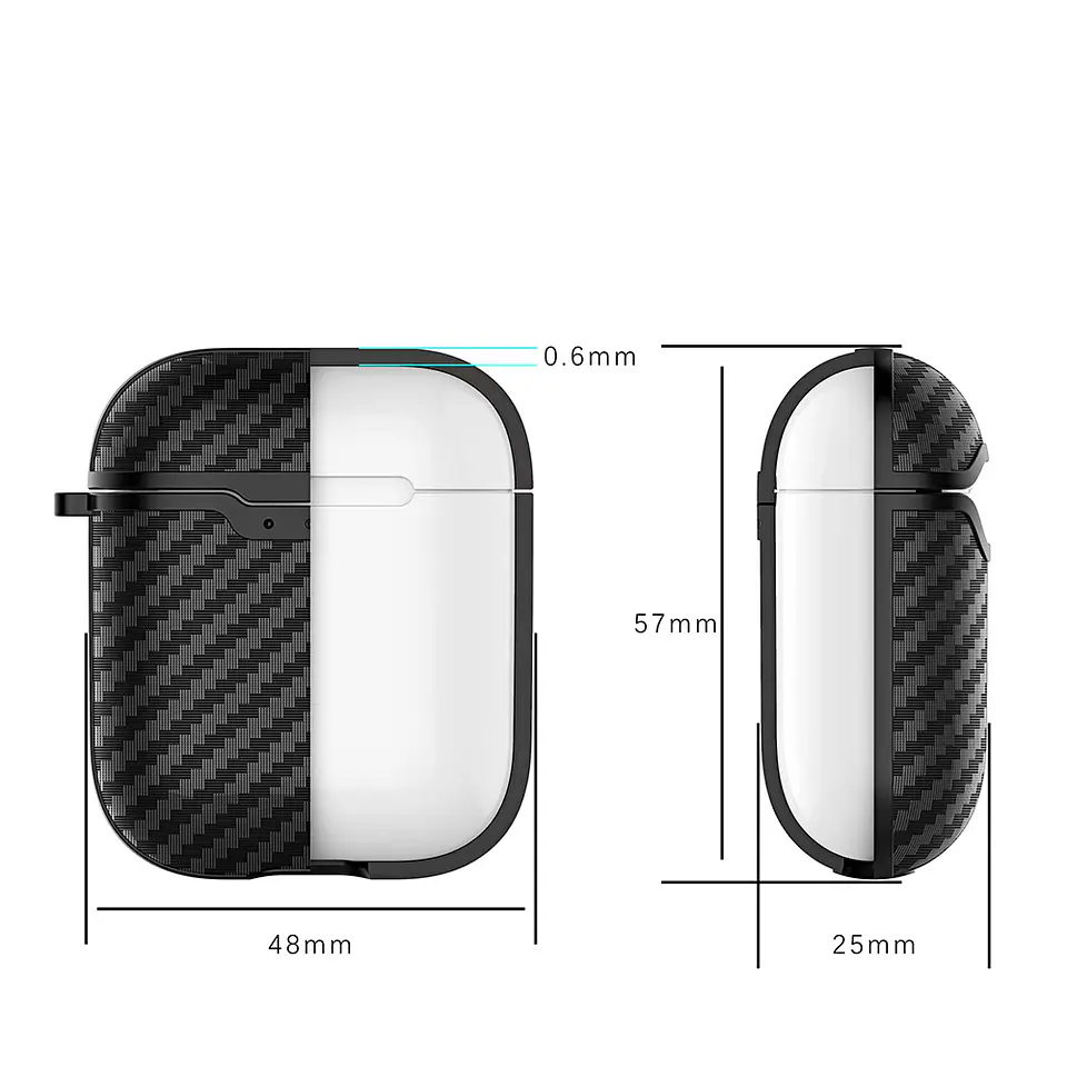 Carcasa Funda Fibra de Carbono Para AirPods / Airpods Pro 5