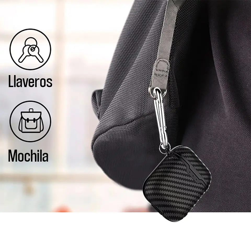 Carcasa Funda Fibra de Carbono Para AirPods / Airpods Pro 9