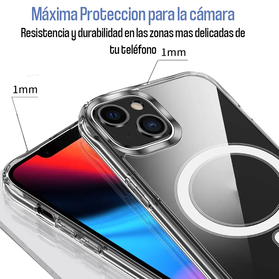 Carcasa para iPhone 11 / 12 / 13 / 14 / 15 / 16 Compatible Magsafe Magnética 7