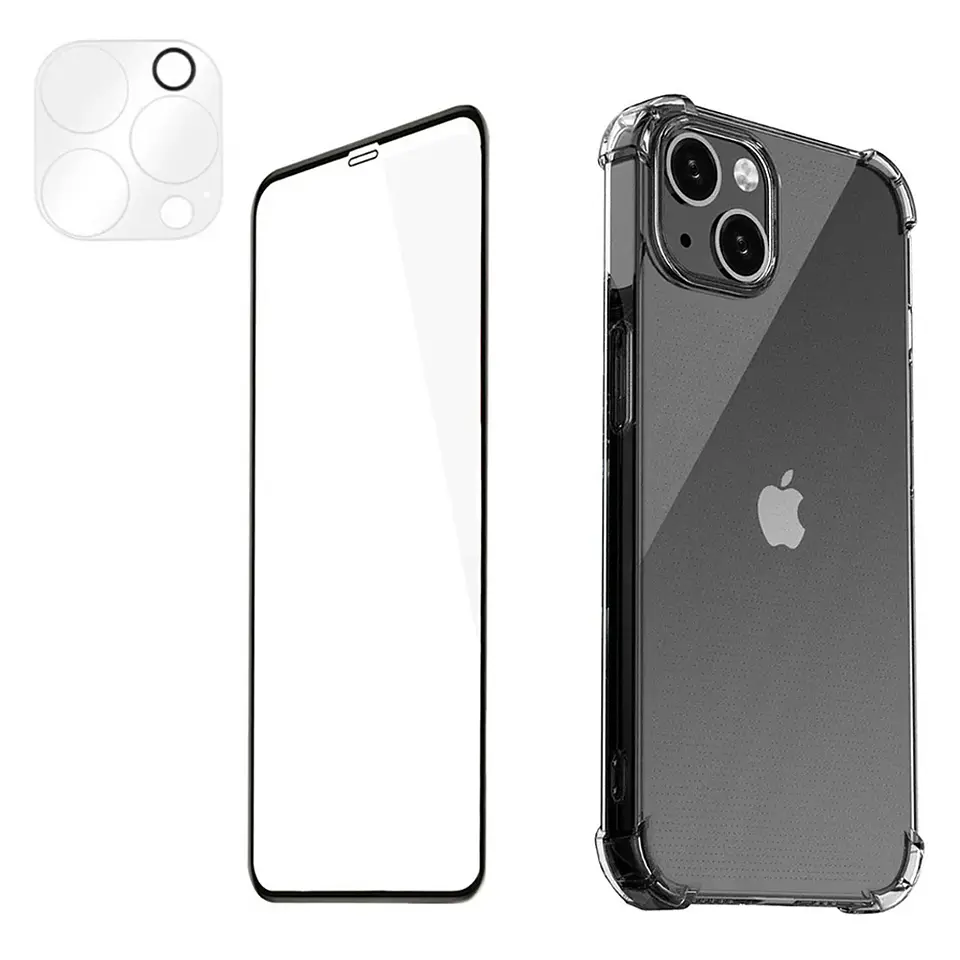 Kit Carcasa para iPhone 13 / Pro / Mini / Max  + Lamina Cerámica + Protector Cámara 1