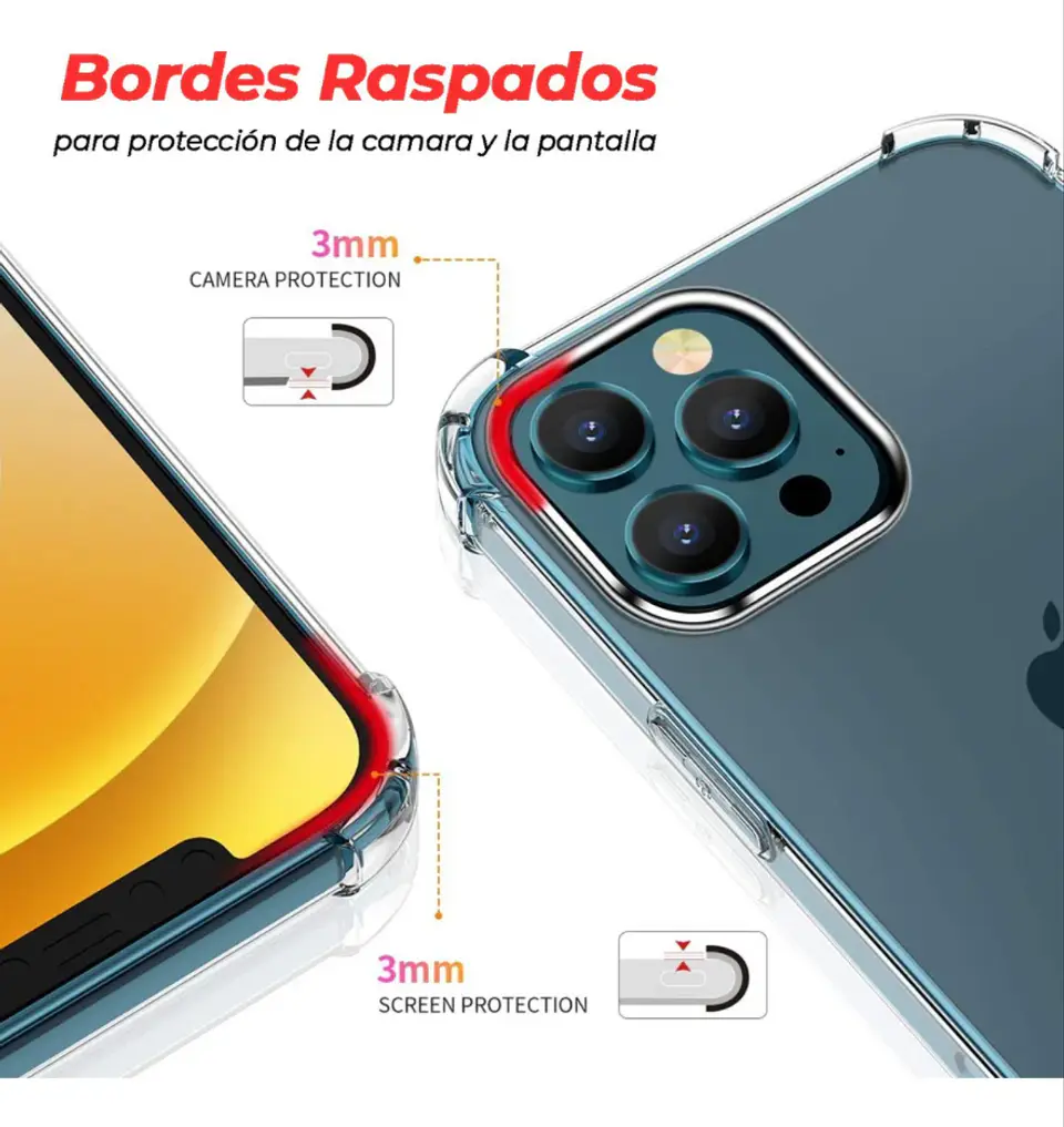 Kit Carcasa para iPhone 11  / 11 Pro + Lamina Cerámica + Protector Cámara 2