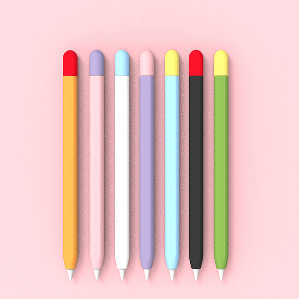 Protector Funda Silicona Para Apple Pencil 2 - Colores 1
