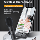 Microfono Inalambrico Lavalier para iPhone Plug And Play 7