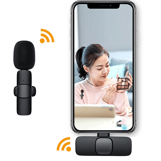 Microfono Inalambrico Lavalier para iPhone Plug And Play