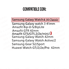 Correa Nylon Para Galaxy Watch 4 Active 1 2 Amazfit Gt2 Gts 4