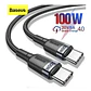 Cable Usb Tipo C A Tipo C 100w Baseus Para Macbook Android - Miniatura 1
