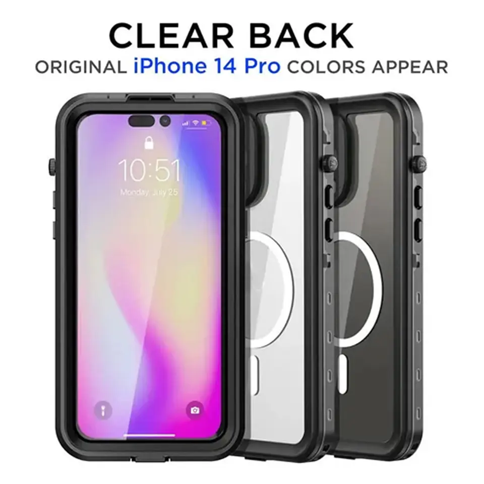 Carcasa Blindada para iPhone 14 Pro / 14 Pro Max Waterproof Antishock IP68 Compatible Magsafe 2