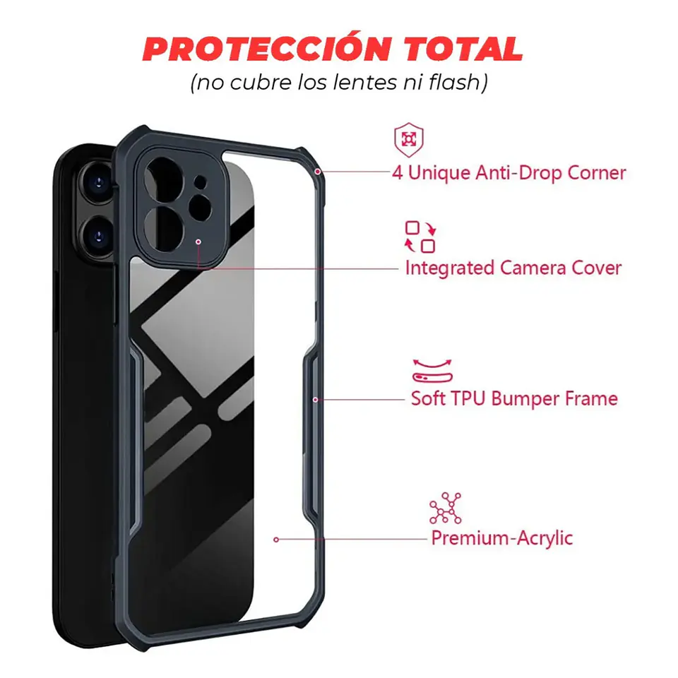 Carcasa Militar para iPhone Antigolpes Blindada  4