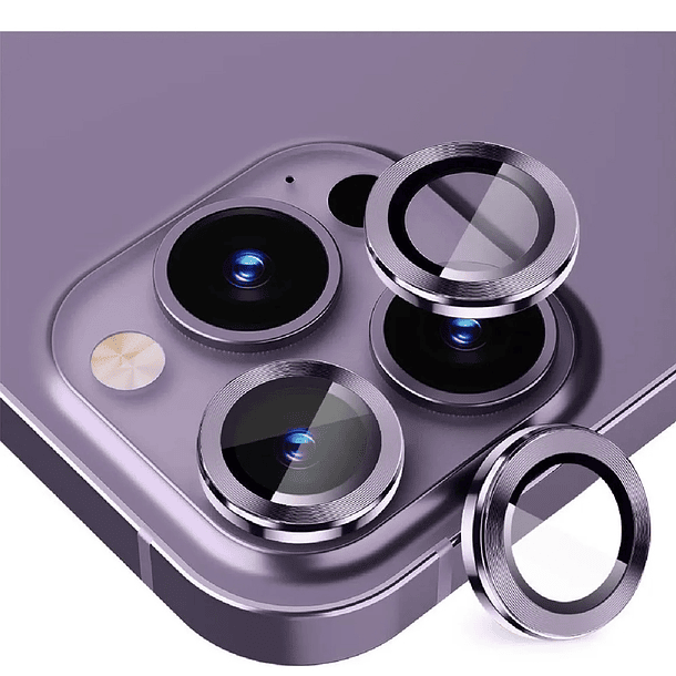 Vidrios Protectores Aluminio Camara Para iPhone 14 Pro / Max 11